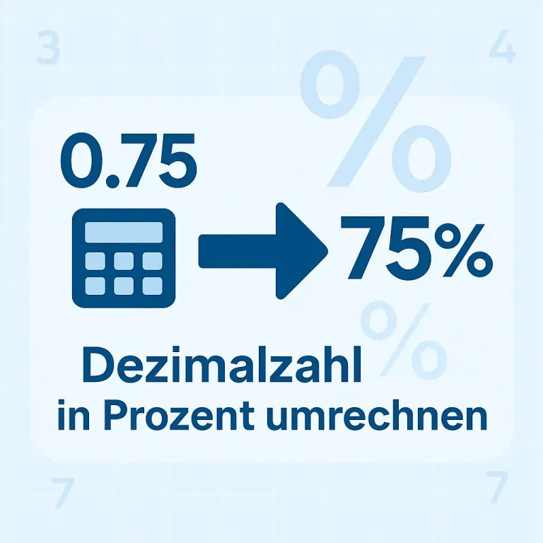 Dezimalzahl-in-Prozent-Umrechnen