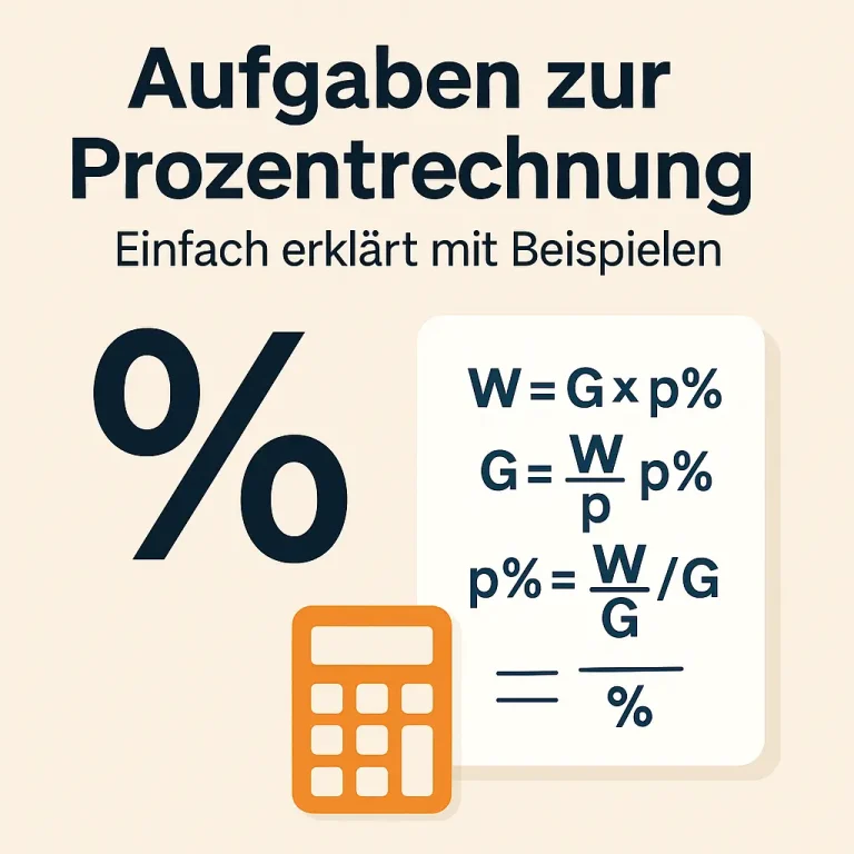 Prozentrechnung-Aufgaben